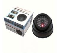 TEMU Cámara de Seguridad Falsa con Batería y Alarma LED Intermitente - Dispositivo de Vigilancia de Simulación Realista, Diseño en Mate para Negocios, Hoteles y Disuasión de (Sin Monitoreo Real)