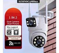 TEMU Cámara de Seguridad Inalámbrica de Lente | 720P , Pan-Tilt, Visión Nocturna, Detección de Movimiento, Llamada Bidireccional, Wifi de 2.4Ghz, Carga USB - Monitoreo Exterior, Cámara de Seguridad