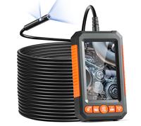 TEMU Cámara Endoscópica VEVOR con Luces, Lente, Borescopio, Cable de 1499.6 cm, Pantalla de 10.9 cm