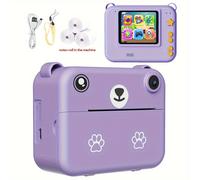 TEMU Cámara Instantánea para Niños, Regalo de para Niños de 4 Años en , 3 Rollos de Papel Desechable Sin Tinta, Ideal para , , Halloween y Navidad