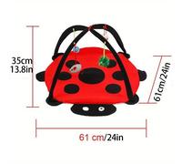 TEMU Camilla de Gato de Acogedora con Juguetes Colgantes Divertidos - Hamaca para Gatos de Nailon para Diversión y Relajación Interior, Punto de Descanso para Mascotas | Cama de | de Nailon