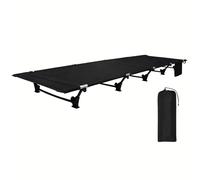 TEMU Camilla Portátil para Una Persona de LIFEWITHCAMP con Colchoneta Antihumedad y Diseño - Estructura de Aleación de Aluminio, Opciones Verde/ para Oficina, Playa, Acampar,