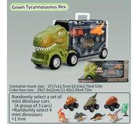 TEMU Camión de Transporte de Dinosaurios - Almacena 3 Dinosaurios y 4 Mini Juguetes, Portátil y de , Regalo Ideal para Niños, , para Halloween y Navidad