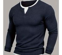 TEMU Camisa de Larga para Hombre, Estilo Casual Americano, Cuello en en y , Ideal para a Día, Salidas Callejeras, Fitness y Diversas Ocasiones, Fácilmente un Look de Casual