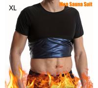 TEMU Camisa de Sauna para Hombres que Aumenta el - Chaleco de Compresión para Gimnasio , Entrenador de Cintura Versátil y Moldeador Corporal