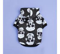 TEMU Camiseta con Capucha para Perro Halloween Ropa Perro de Calavera Espeluznante para Perros Ropa Sudadera para Perros Prendas Gato Cuello Cachorro para Yorkie French Bulldog Corgi