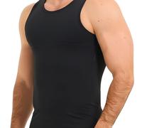 TEMU Camiseta de Compresión para Hombres con Forma, Chaleco Antisudor, Control Abdominal, Mejora la Postura, Camisola Base