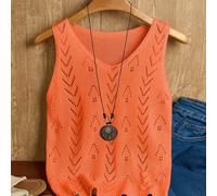 TEMU Camiseta de Tirantes para Vacaciones en , Camisa Sin y Transpirable con Diseño Hueco, Capa Base Versátil a Principios del Otoño