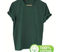 TEMU Camiseta, Top de manga corta y cuello para verano y , ropa de mujer