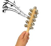 TEMU Campanas de , Juego de 21 Campanillas con Acabado en Madera Natural - Instrumento Profesional para Percusión y Acompañamiento, Regalo para Navidad o