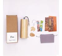 TEMU Campanillas de viento de estilo japonés de en bambú y madera con 4 campanas, que al balancearse con producen agradables. Son excelentes artículos decorativos para patios residenciales