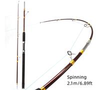 TEMU Caña de jigging YiYi - 165/180cm 5.4/5.9FT Diferentes durezas 30lbs-80lbs Caña de barco para pesca en el - 30lbs-80lbs Mejores títulos de