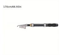 TEMU Caña de pescar mini negra , y ultra corta, acción rápida, elección ideal para técnicas de pesca con moscas. Adecuada para como pequeños, estanques de peces, pesca de carpa europea, etc