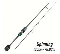 TEMU Caña de Spinning de Dos Secciones Sougayilang, Caña de Pescar con Mango Tipo Pistola, Caña de Spinning de Carbono UL para Pesca de