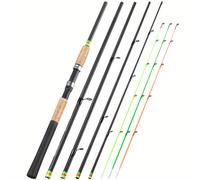 TEMU Cañas de pescar alimentadoras Sougayilang /9.8FT Feeder Polo de alimentación de carbono H L -120g Caña de pescar de carpa de viaje