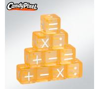 TEMU CANDYPIXEL 10 piezas Dados de Aritmética Transparentes - Dados para Juegos de Matemáticas con , , Multiplicación, División, Cuadrado, , Cuadrada, Cúbica, Porcentaje, Fracción