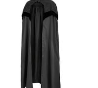 TEMU Capa de Vampiro para Hombre - Disfraz Gótico con Cuello , Tela No Elástica para Drácula, o Fiesta - Tallas S-L (Vestimenta Formal Masculina)