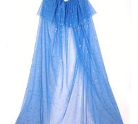 TEMU Capa para Niñas Dorada y - Vestido de Princesa para Mardi Gras, Carnaval o Fiestas - Chaleco Holgado Abotonable Talla 3-8 ( a )