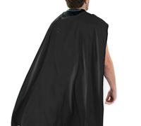 TEMU Capa y Máscara de Superhéroe para Adultos | Disfraz de Halloween, Color Sólido sin Elasticidad, Sin , de Cordones, Corte Regular para Hombre