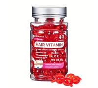 TEMU Cápsulas de suero vitamínico para el cabello - Aceite capilar hidratante con Pro B5, de de argán para cabello normal