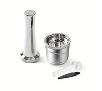 TEMU Cápsulas Reutilizables para Illy Maker, Cápsulas de Café Recargables Compatibles con Illy X7, Illy Y3 y Illy Y5, Cápsulas de Café de Acero Inoxidable