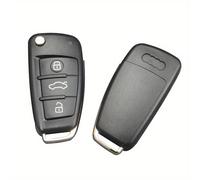 TEMU Carcasa de llave plegable de 3 botones para control remoto de coche para for AUDI A2 A3 A4 A6 A6L A8 Q7 TT, reemplazo de carcasa de llave