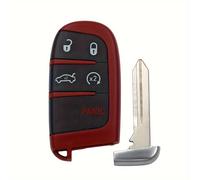 TEMU Carcasa de repuesto para llavero con 5 botones para Chrysler, Jeep y DODGE modelos de 2011 a 2018