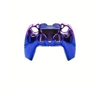 TEMU Carcasa decorativa cromada para controlador de PS5 - Reemplazo de carcasa de ABS DIY, cubierta de placa compatible con Gamepad de PlayStation 5, carcasa de consola | Acabado | ABS duradero