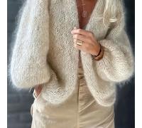 TEMU Cárdigan de larga para mujer. Un para los festivales de otoño. de tela y cómoda para una de comodidad. es un cárdigan casual de larga sin botones.