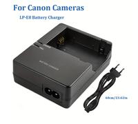 TEMU Cargador de batería LP-E8 para cámaras Canon EOS, LC-E8, compatible con cámaras Canon EOS 550D, 600D, 650D, 700D, Rebel T2I, T3I, T4I, T5I, Kiss X4, X5, X6I, X7I.
