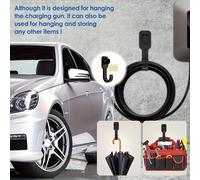 TEMU Cargador de Pared para EV con Conector SAE - Organizador de Cables, Ganchos de Plástico y Metal Resistentes para Uso en Interiores/Exteriores, Estación de Carga en con Gemas Sintéticas