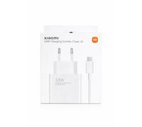 TEMU Cargador de pared Xiaomi de carga rápida de 33W con cable USB-A Tipo-C, enchufe UE, adaptador de corriente de carga rápida para dispositivos y USB-C