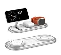 TEMU Cargador Inalámbrico para iPhone, Estación de Carga Plegable para iPhone 16/15/14/13/12/Pro Max/Pro/Mini/Plus, para iWatch 10/9/8/7/Se/6/5/4/3/2/1//Ultra, para AirPods Pro/2/3/4