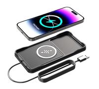 TEMU Cargador sin varillas Rápido para Coche - Base de Carga USB con Silicona Antideslizante para iPhone 16 15 14 13 Samsung Xiaomi