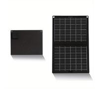 TEMU Cargador solar portátil, plegable, de 10-20W, conector USB, carga universal, voltaje de viaje y trabajo 36V, equipo de carga solar para teléfonos y accesorios