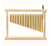 TEMU Carillón de viento de escritorio de 20 , instrumento de percusión Orff, acompañamiento para de , campanas que , de madera.
