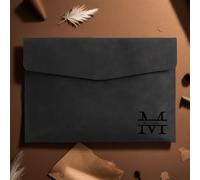 TEMU Carpeta A4 de cuero sintético con grabado personalizado - Cierre magnético, gran capacidad, ideal para la gestión y almacenamiento en y - Una opción para , Navidad, y regalos escolares