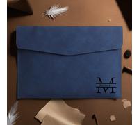 TEMU Carpeta A4 de cuero sintético con grabado personalizado - Cierre magnético, gran capacidad, ideal para la gestión y almacenamiento en y - Una opción para , Navidad, y regalos escolares