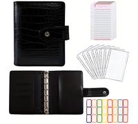 TEMU Carpeta A7 de Iguana Económica con Sobre con Cremallera - de Sobre para Efectivo, Mini Portamoneda, Organizador con Bolsillo, para Papel y Stickers