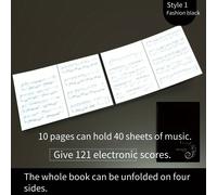 TEMU Carpeta de Clips para Partituras Negra No Reflectante Editable Transparente Estante Batería Piano Libro de Organizador de de Cuaderno Libro de Canciones Clip para de Piano