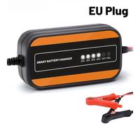 TEMU Carregador de Batería Automático Portátil 12V EU Plug 3A para Coches y Motos, Carga Inteligente Digital para Ácido Plomo Húmedo/ con Control