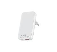 TEMU Carregador GaN de 45W USB-C, Carregador de Parede Ultra Fino USB-A, Carga Rápida para iPhone 16/Pro Max, Samsung Galaxy, Carregador Plegável com Duas Portas para Portáteis, Tabletes e MacBooks