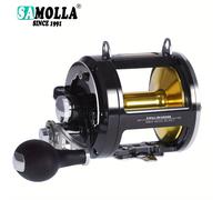 TEMU Carrete de pesca de de aleación de aluminio SAMOLLA, de 30 kg/66.14 lb, relación de de 3.4:1, accesorios de pesca para