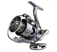 TEMU Carrete de pesca duradero de metal completo con lanzamiento de largo alcance y rueda para accesorios de señuelos de pesca al