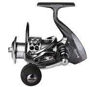 TEMU Carrete de Pesca Spinning Sougayilang con Carrete de Aluminio, Impermeable, Relación de Velocidad de Línea, Mango EVA, Plegable y Retráctil