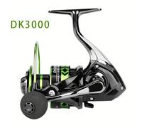 TEMU Carrete Giratorio de Acero Inoxidable de Largo Arrojo - , Ideal para Pesca en Agua y