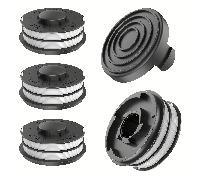 TEMU Carrete para Jardínlinea GLR GLT y Einhell GC-ET 4530 Set, Carrete de Hilo 3405685, Cubierta del Carrete TLE-02-1 (4 Carretes de Repuesto + 1 Cubierta de Carrete)