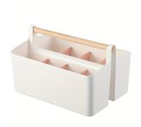 TEMU Carrito portátil grande de plástico con asa, cajas de almacenamiento y organizadores con divisores ajustables para material , manualidades, lápices , de almacenamiento para manualidades y