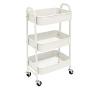 TEMU Carro de Almacenamiento Carrito Auxiliar con Ruedas Carro Cocina Carro Servicio Carrito Metalico con Ruedas 3 Niveles Carro Rodante Carro Organizador para Dormitorio Baño Oficina (fruta 002)