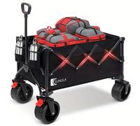 TEMU Carro Plegable Sunula de 300L con Ruedas , Capacidad de Carga de 150 Kg, Carrito Portátil Resistente para Playa, Compras, Camping, Deportes y Actividades al Aire Libre